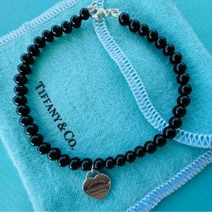 Tiffany 4mm Black Onyx Bracelet
